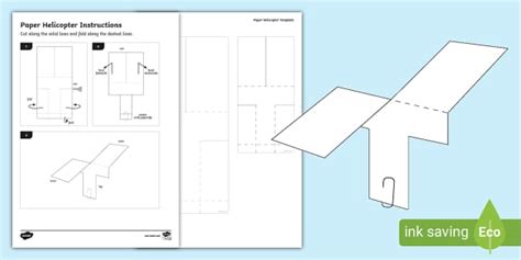 Paper Helicopter Template - Science Resources (teacher made)