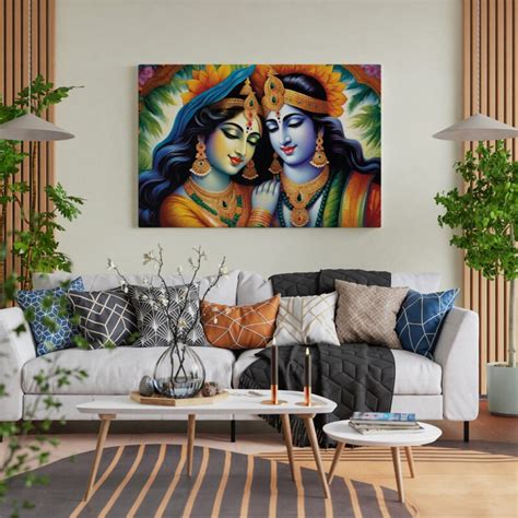 Lord Radha Krishna Paintings - Vignette Store