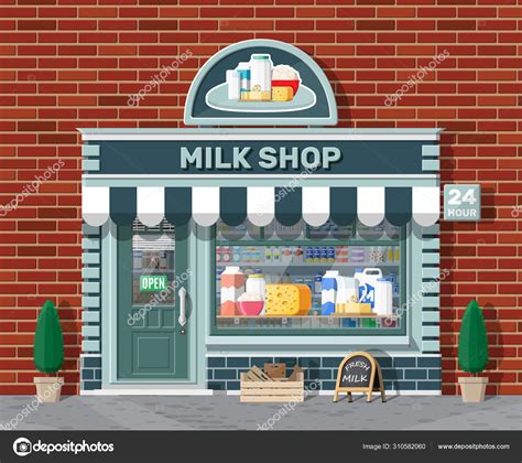 Dairy. Shop Cartoon 的图像结果