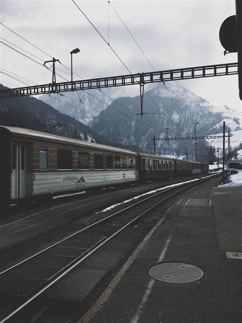 Download wallpaper 3024x4032 railway, train, mountains, winter hd ...