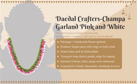 Buy Daedal Crafters Flower Garland for Pooja Mandir Decoration, Hanging ...