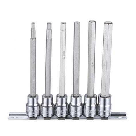 Westward 3/8" Drive Socket Bit Set, Metric, 6 pcs 54TM34 | Zoro