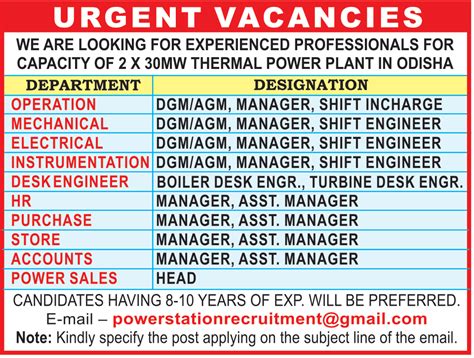 Times Ascent Ad Image for Thermal Power Plant - timesascent.com