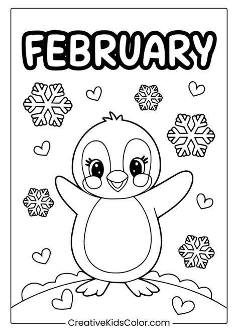 February Coloring Pages (Free Printable Seasonal PDFs)