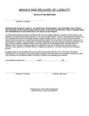 2017-2026 Form MO TMSD Waiver and Release of Liability - Blank Fillable ...
