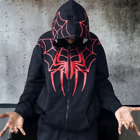 Spider-Man-Inspired Casual Zipper Hoodie – Iconic Style for Everyday C ...
