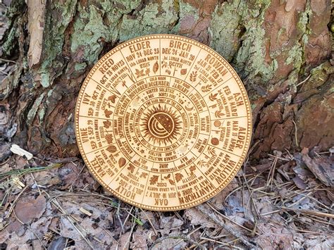 Ogham Tree Calendar / Celtic Tree Calendar / Wheel of Life / Tree of ...