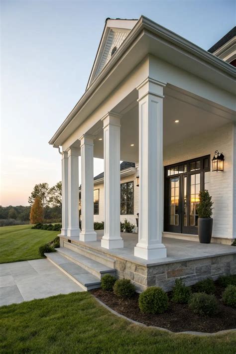 20+ Inspiring Modern Front Porch Column Ideas