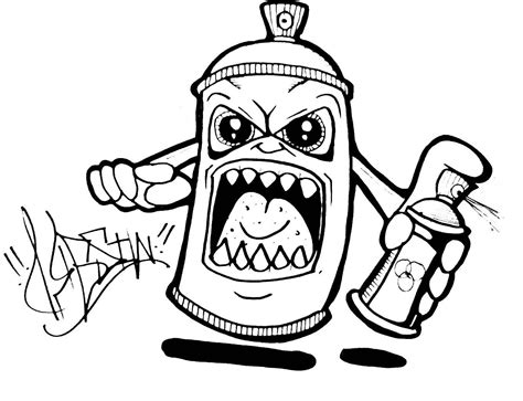 Spray Paint Can Drawing at PaintingValley.com | Explore collection of ...