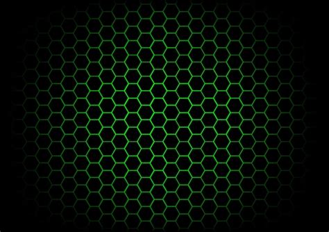 Abstract hexagon dark green background | Premium Vector