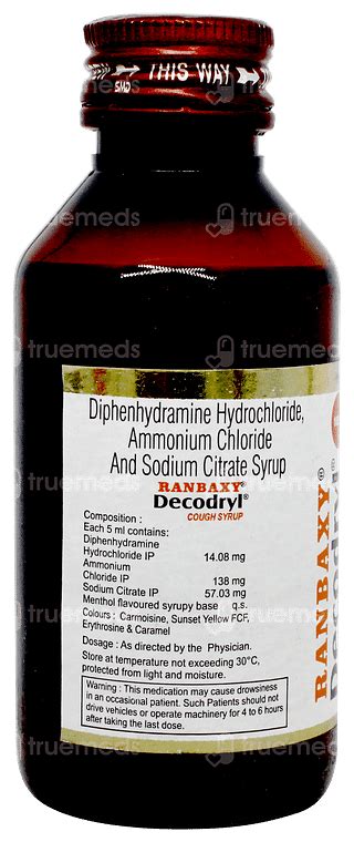Decodryl Syrup 100 Ml - Uses, Side Effects, Dosage, Price | Truemeds