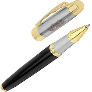 Oculus Impact 0948 Black & Silver Combination Metallic Roller Ball Pen ...