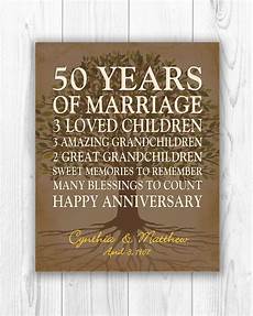 50 Yr Wedding Anniversary Gift by 50th Anniversary Gift For Parents Anniversary Gift Golden 50 Yr Wedding Anniversary Gift