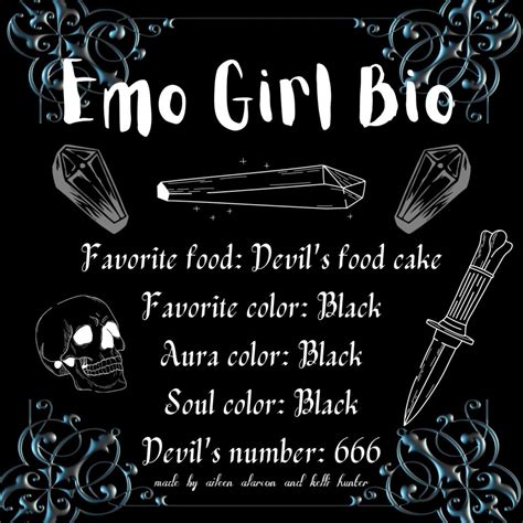 Emo girl bio | Emo girls, Emo, Emo usernames