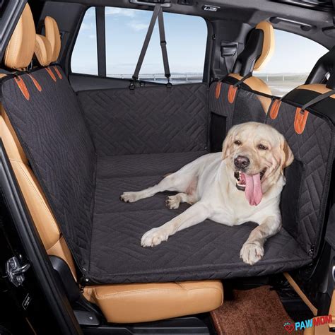 PAWMOM Pet Car Seat Cover Upgraded 6-IN-1 Waterproof & Scratch Proof N ...
