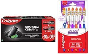 Buy Colgate Charcoal Clean Black Gel Toothpaste, Pack of 240g (120g X 2 ...