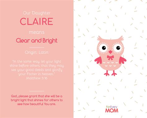 Meaning Of Claire In The Bible - Eternal Bible