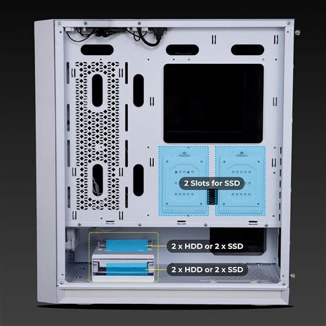 Zeb-Raptor Mid-Tower Premium Gaming Cabinet White - Smartech Computers