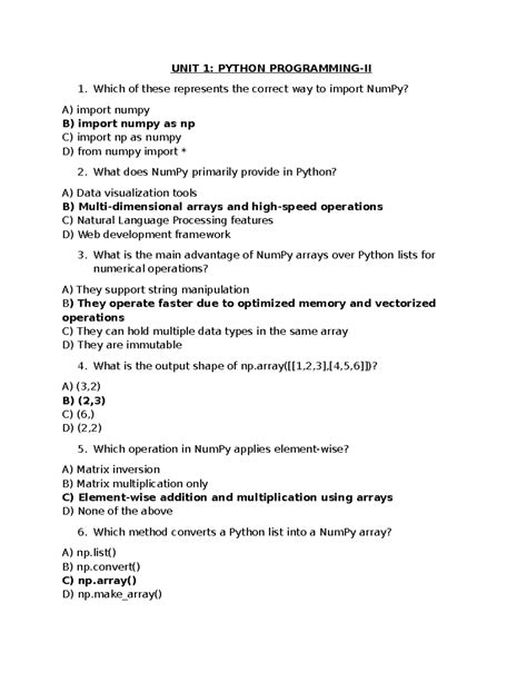 Worksheet Class 12 AI - NumPy and Pandas Basics - Studocu
