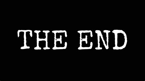 The End animation on black background and white background suitable for ...