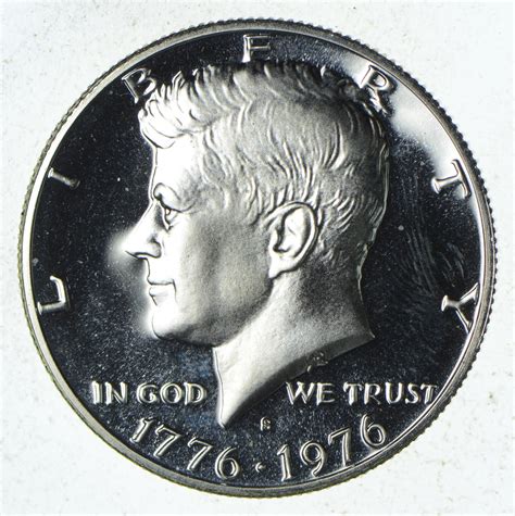 SILVER PROOF - 1776-1976 Bicentennial Kennedy Proof Silver Half Dollar ...
