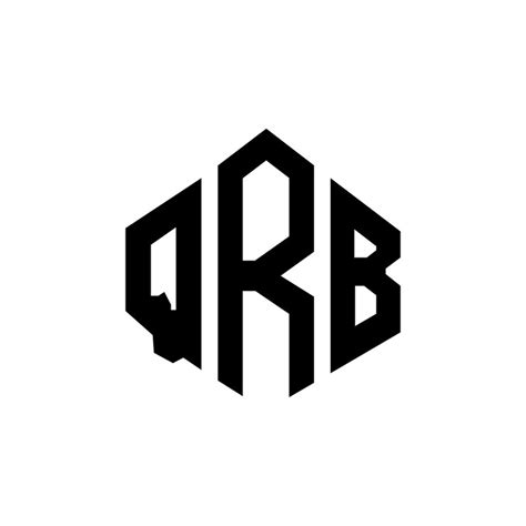 QRB-Buchstaben-Logo-Design mit Polygon-Form QRB-Polygon- und Würfelform ...
