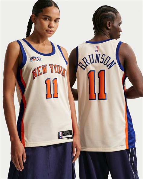 Jalen Brunson New York Knicks City Edition Men's Nike NBA Swingman ...
