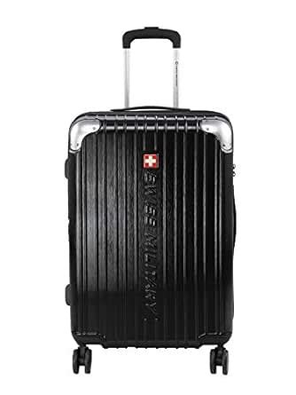 Swiss Military EVO2 Polycarbonate 15.6 inch 67.5 cms Black Hardsided ...