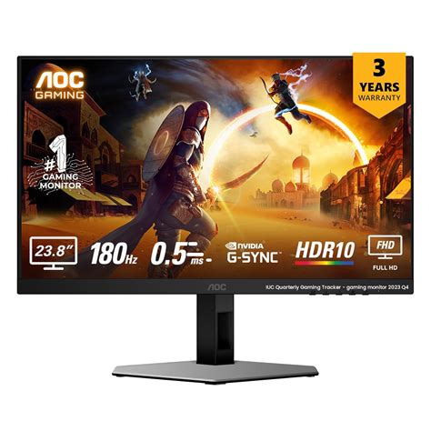 AOC 24G4E 23.8" Fast IPS Gaming Monitor | 1920 x 1080 FHD | 180Hz ...