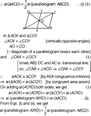 The diagonals of a parallelogram ABCD intersect at O. A line through O ...