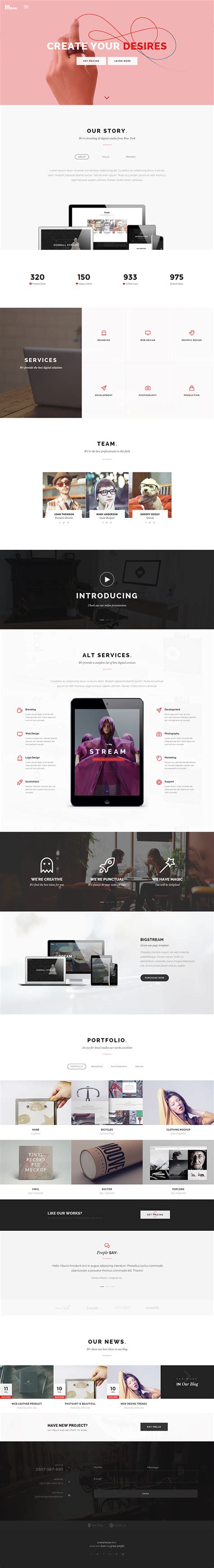 bigstream v1 4 4 multipurpose multi one page theme