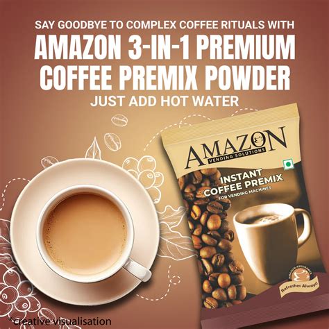 AMAZON Premium 3-in-1 Coffee Premix | Instant Vending Solution
