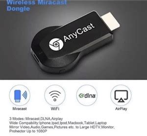 GUGGU CLR-4K HD Wireless HDMI Display Adapter Anycast WiFi Miracast ...