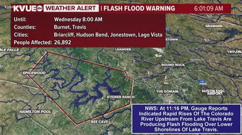 Lake Travis lake levels continue to rise following Llano River flooding ...