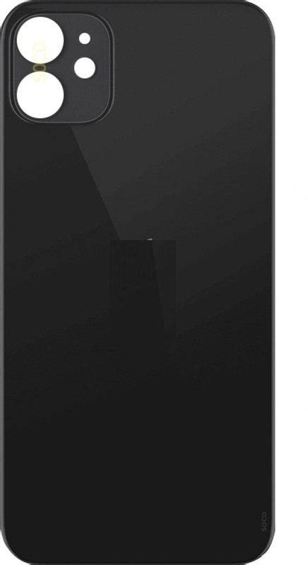 Back Panel Glass for Apple Iphone 11 Black- Zeespares – Zeespares.in