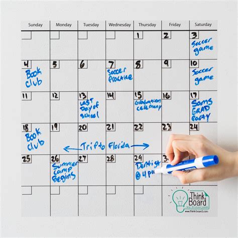 Think Board Peel And Stick Dry Erase Board Wall Cling | Desertcart INDIA