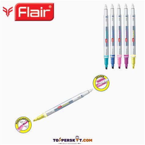Flair Creative Erasable Highlighter - Multicolor ( Pack Of 5 ...