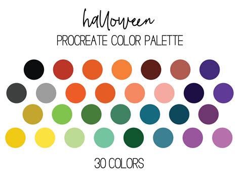 Halloween Color Palette Halloween Color Palette Fall Color Palette