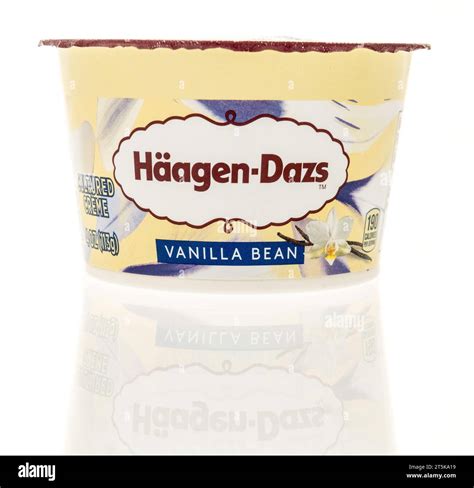 Winneconne, WI - 5 October 2023: A package of Haagen Dazs yogurt in ...