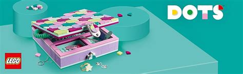 LEGO 41915 DOTS Jewellery Box Tiles Beads Set, DIY Arts and Crafts for ...