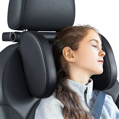 Amazon.com: QRabbit Adjustable Car Headrest Pillow, U-Shaped Head Support Neck Pillows, Car ...