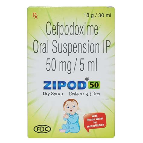 Zipod 50 mg - Bottle of 30ml DRY SYRUP : Amazon.in: Health & Personal Care