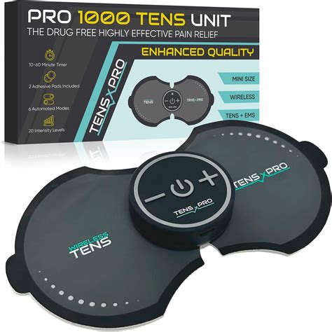Amazon.com: Pro 1000 Wireless Tens Unit for Pain Relief - Mini Tens Massager Portable Electric ...