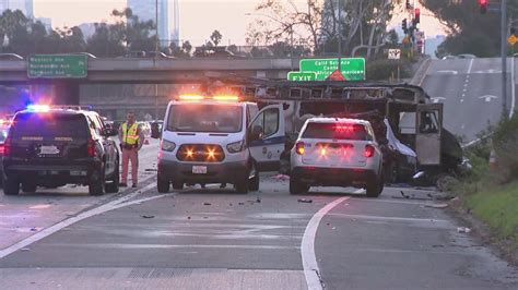 Uber driver killed after crashing into food truck on 10 Freeway in Mid ...