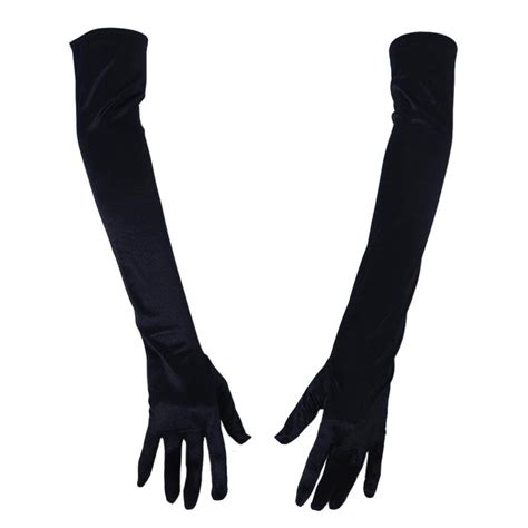 【48 hours delivery】21 Inch Women Arm Long Satin Elbow Gloves for ...