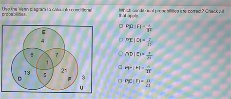 Image result for Conditional Probability a Level Venn Diagram