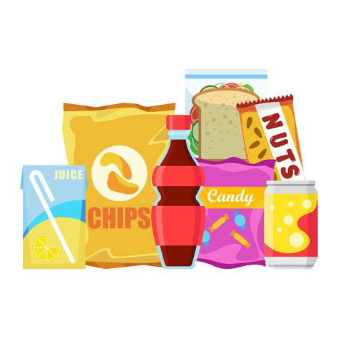 Unhealthy Snacks Clipart