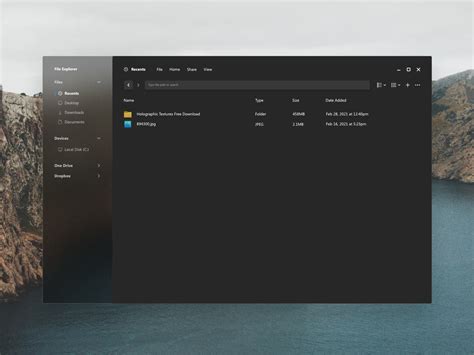 Windows File Explorer Redesign (Dark Mode) by Josh Corbett on Dribbble