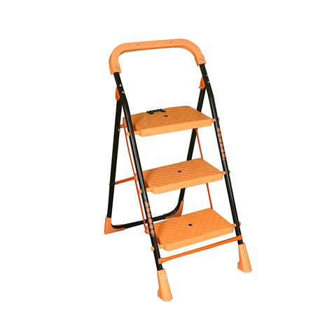 Buy PARASNATH 3 Step Kohinoor Ladder Heavy Duty Folding Ladder with ...