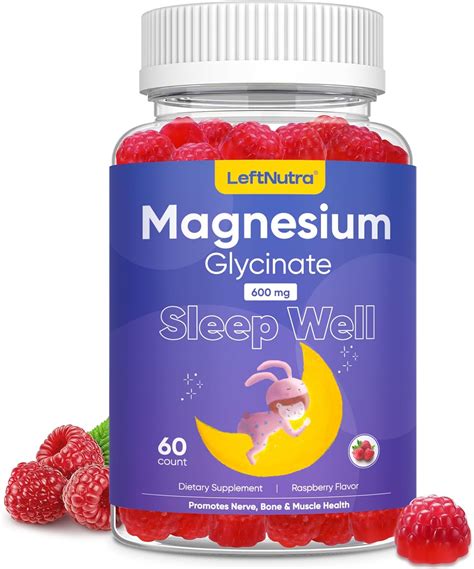 Amazon.com: Magnesium Glycinate Gummies 600mg for Sleep: Magnesium Supplement for Adult - Calm ...
